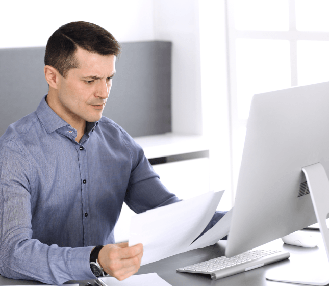 Customer benefiting from certified translation services in New York delivered by professional human translators.