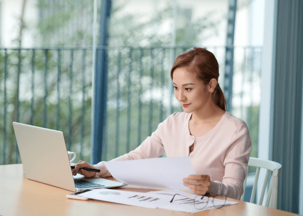 The client is using online documents to request a free quote from birth certificate translation services in New York.