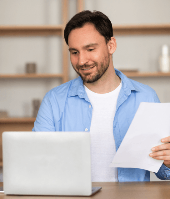 Client utilizing translated birth certificate through birth certificate translation in New York with certified documentation.