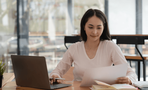 Client utilizing top language solutions for certified document translations in New York, including marriage certificates.