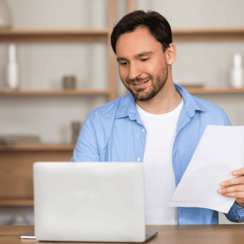 Client utiliizng on personal document translation for USCIS approval in New York, ensuring accuracy and quality.