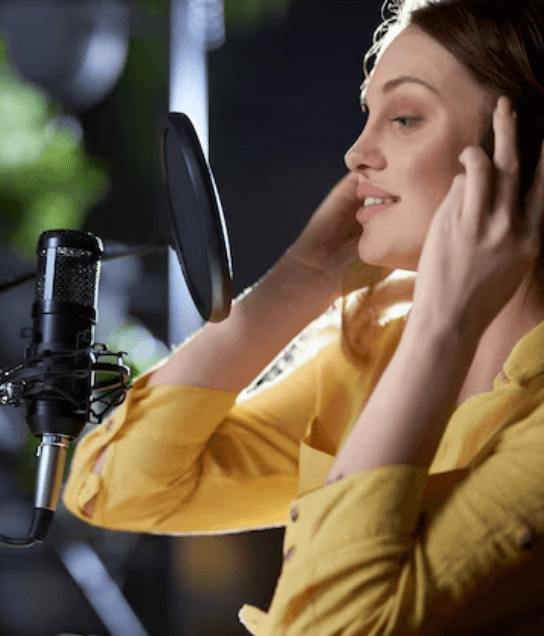 A voice actor providing high-quality voice over services 